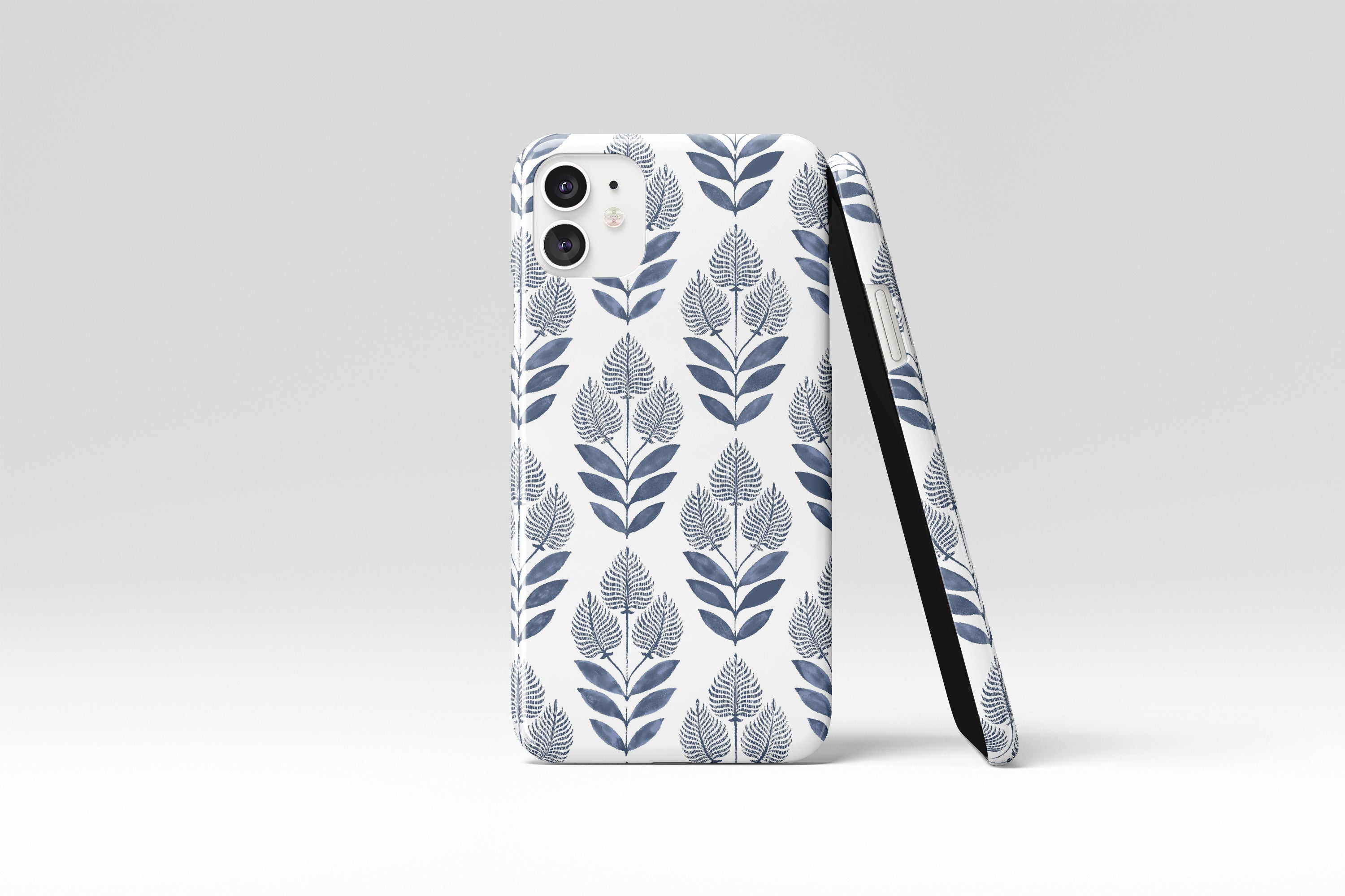 Blue Leaf Mobile Phone Cases - Casetful
