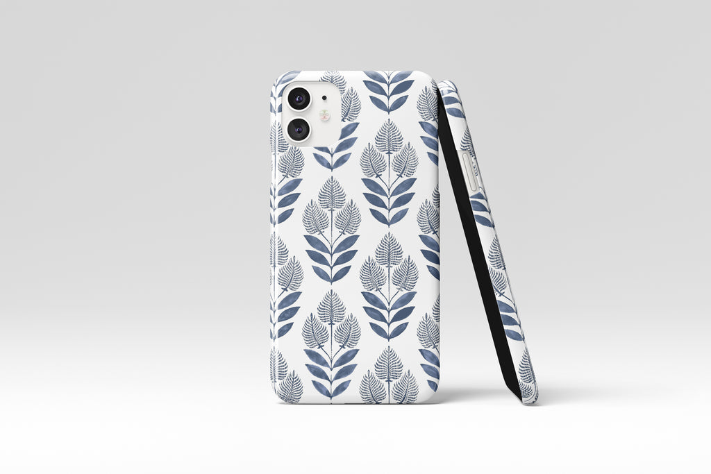Blue Leaf Mobile Phone Cases - Casetful