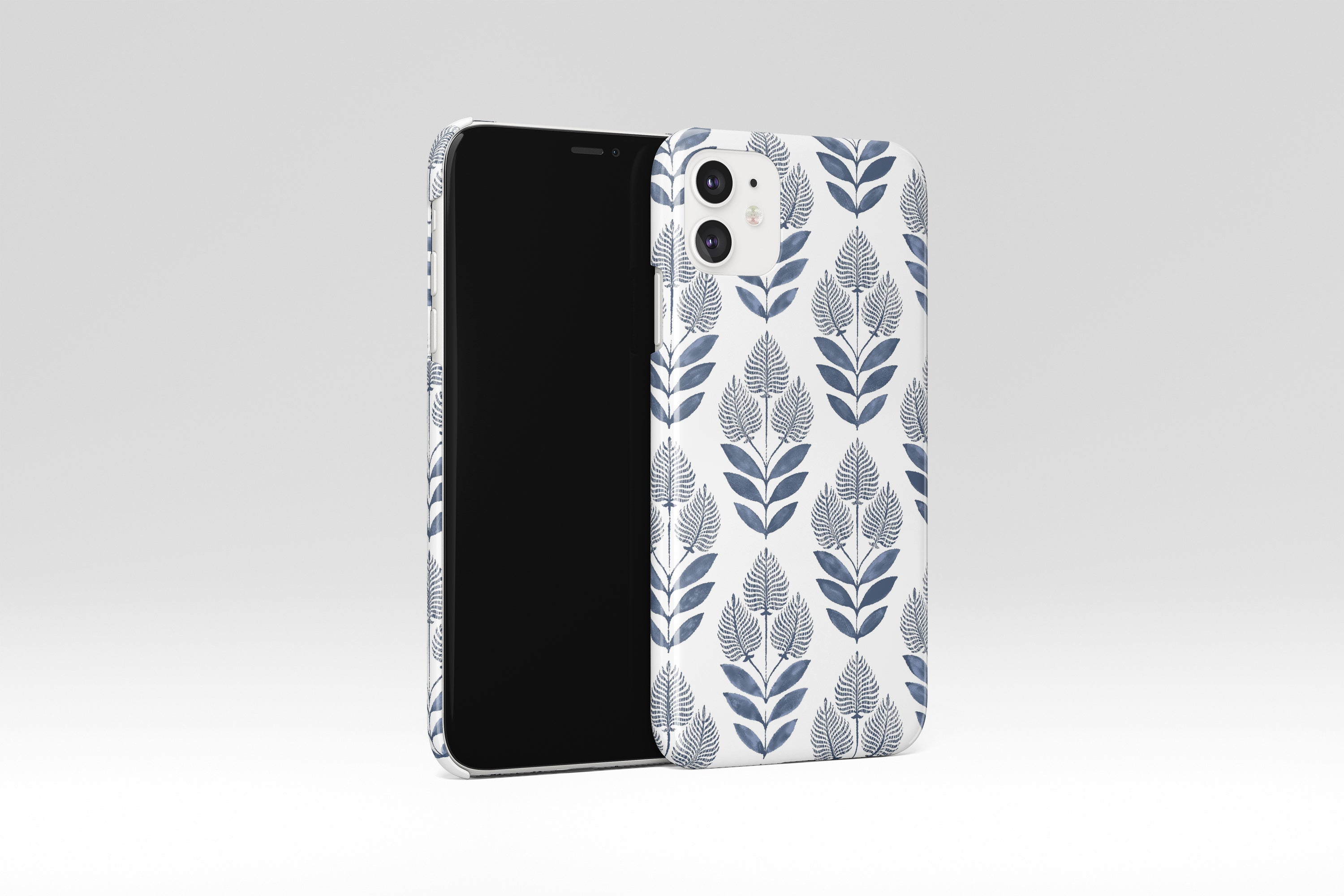 Blue Leaf Mobile Phone Cases - Casetful