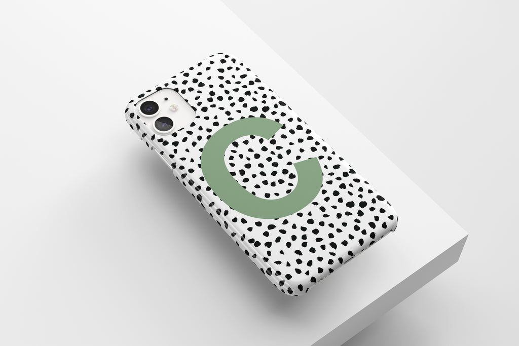 Dalmatian Initial Mobile Phone Cases - Casetful