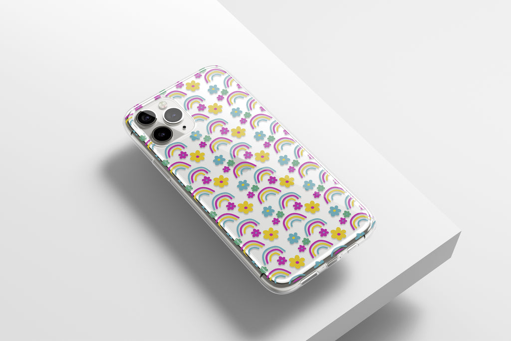 Rainbow Floral Mobile Phone Cases - Casetful
