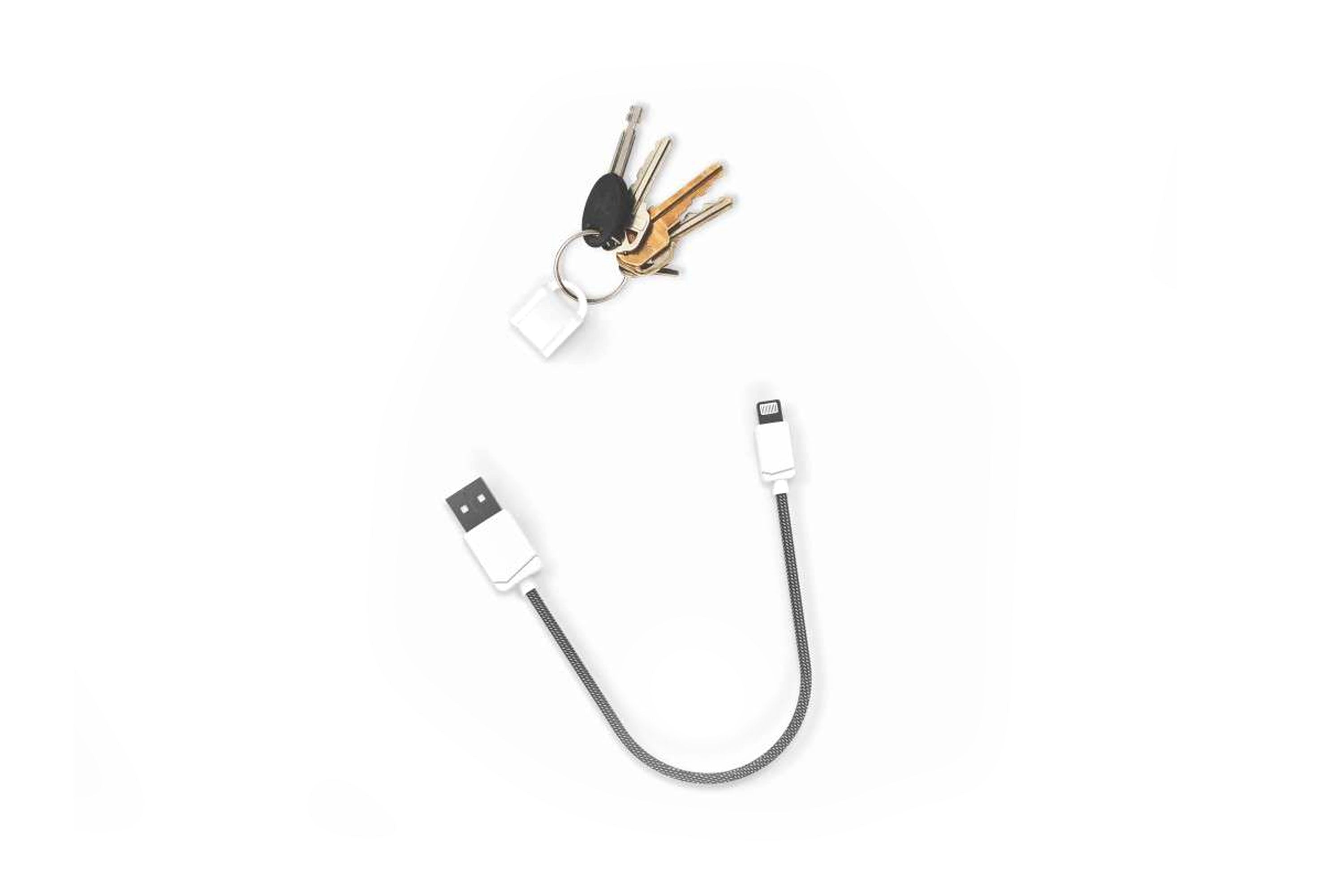 Apple Lightning Charger Cable Keyring Charger Casetful