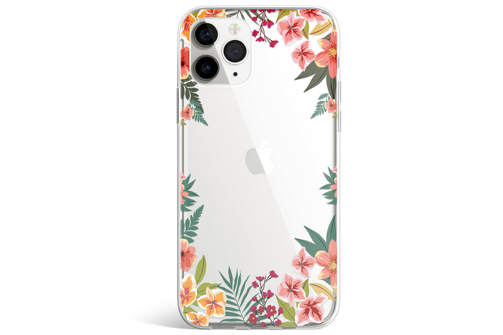 Floral Frame Mobile Phone Cases - Casetful
