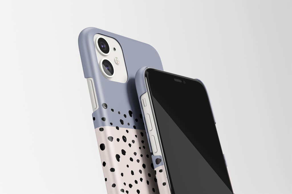Drawn Dots (Pastel Blue) Mobile Phone Cases - Casetful