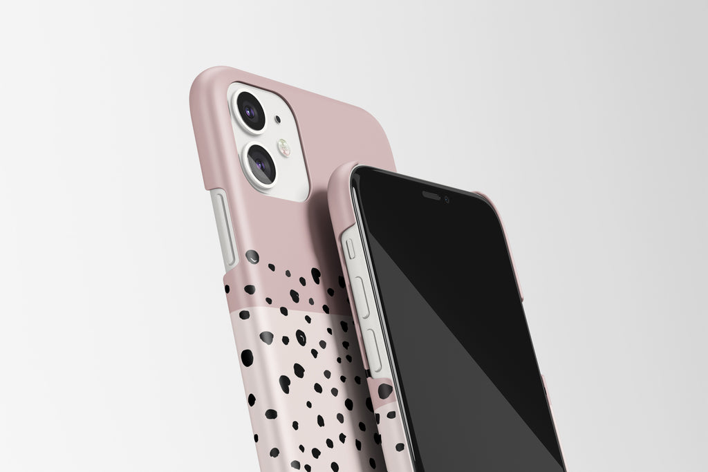 Drawn Dots (Pastel Pink) Mobile Phone Cases - Casetful