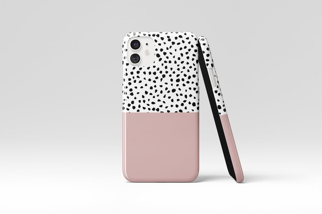 Geo Dots (Pastel Pink) Mobile Phone Cases - Casetful