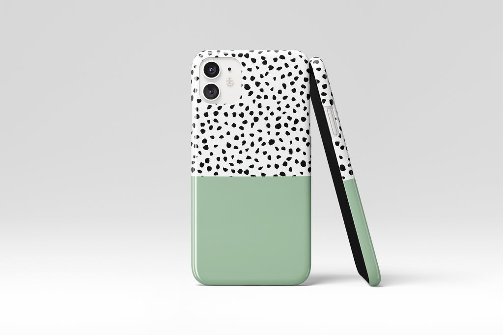 Geo Dots (Pastel Green) Mobile Phone Cases - Casetful