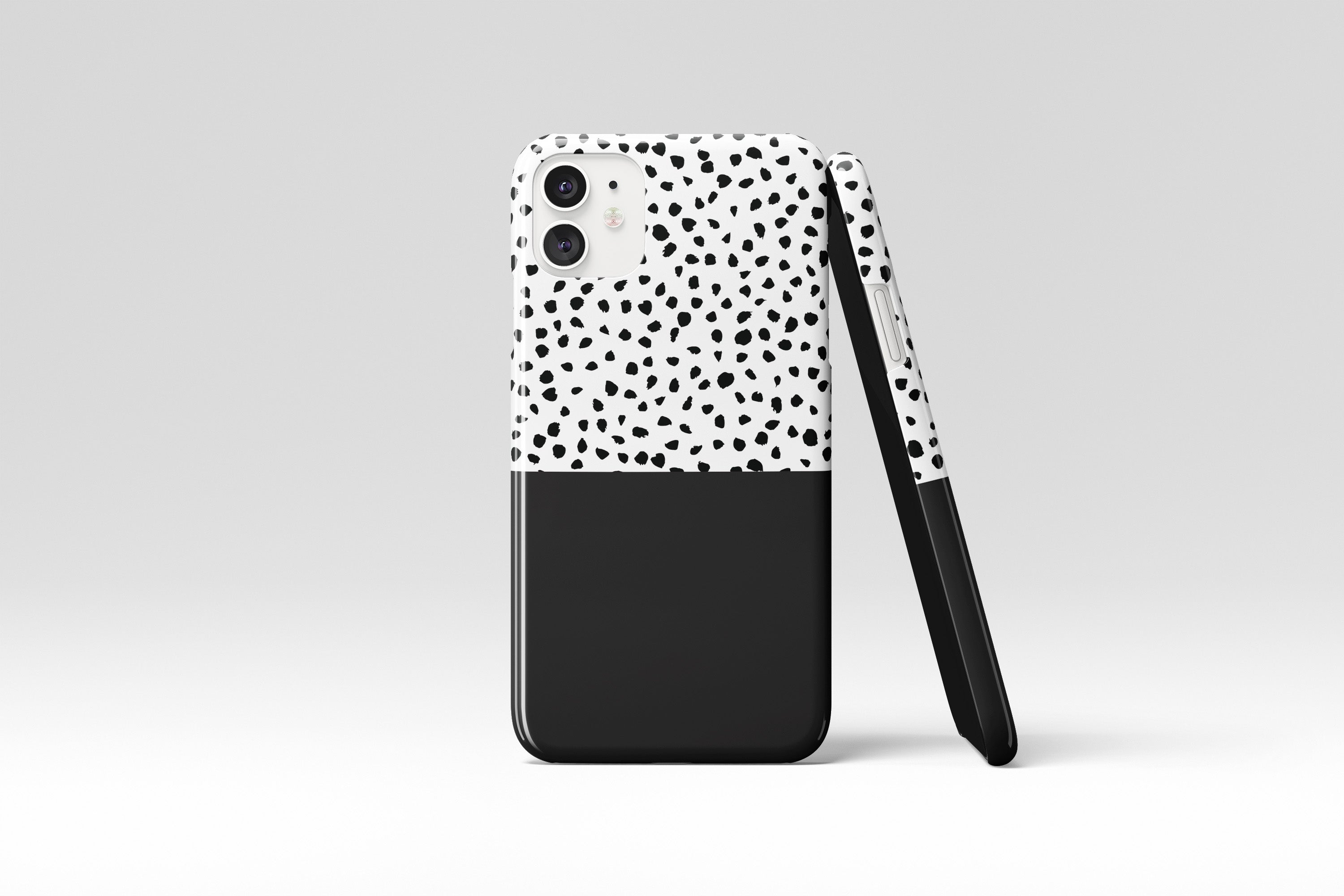 Geo Dots (Black) Mobile Phone Cases - Casetful