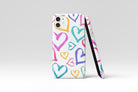 Painted Hearts Mobile Phone Cases - Casetful