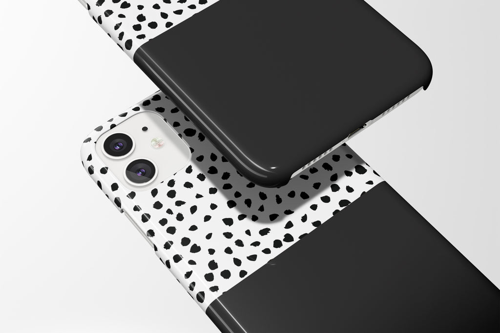 Geo Dots (Black) Mobile Phone Cases - Casetful