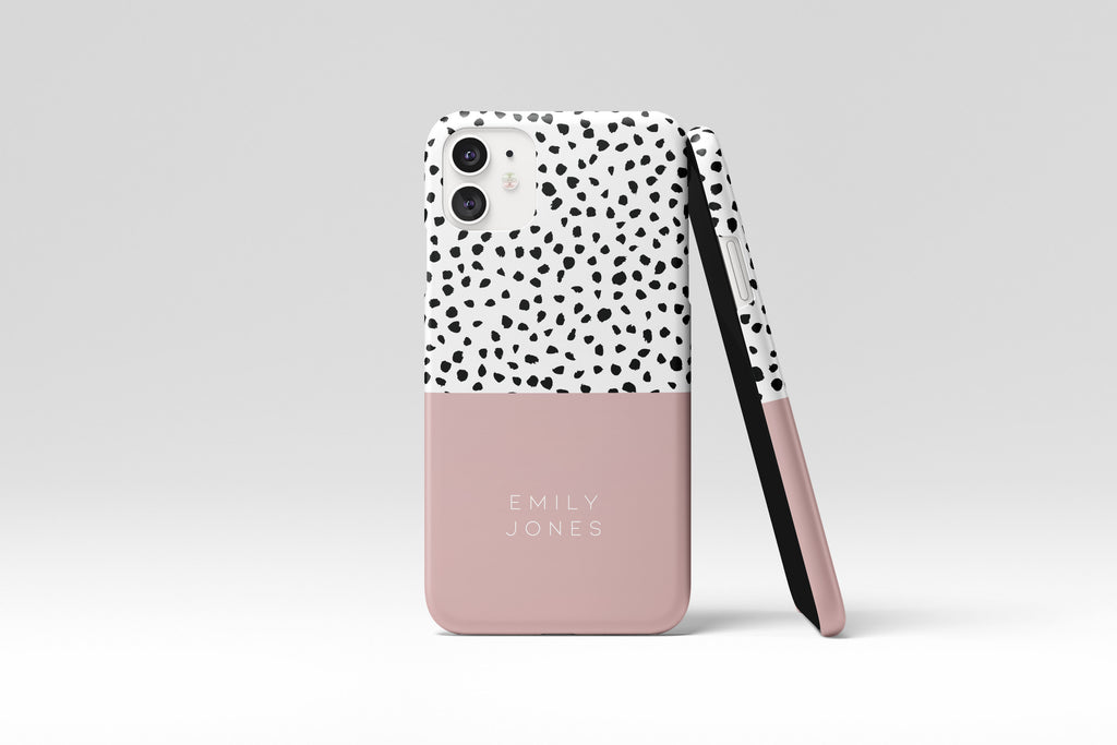 Dotty Name (Pastel Pink) Mobile Phone Cases - Casetful