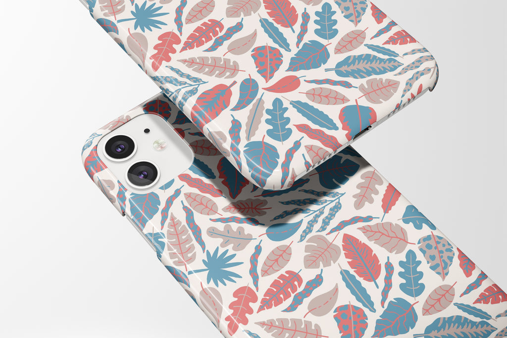 Pastel Leaves Mobile Phone Cases - Casetful