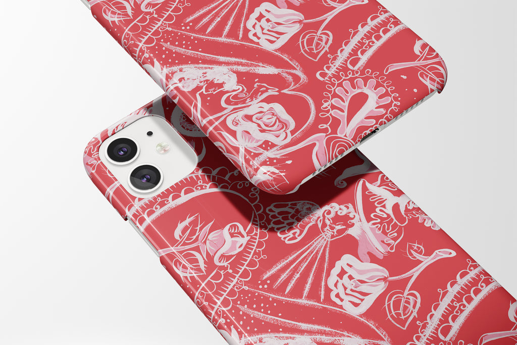 Red Art Mobile Phone Cases - Casetful