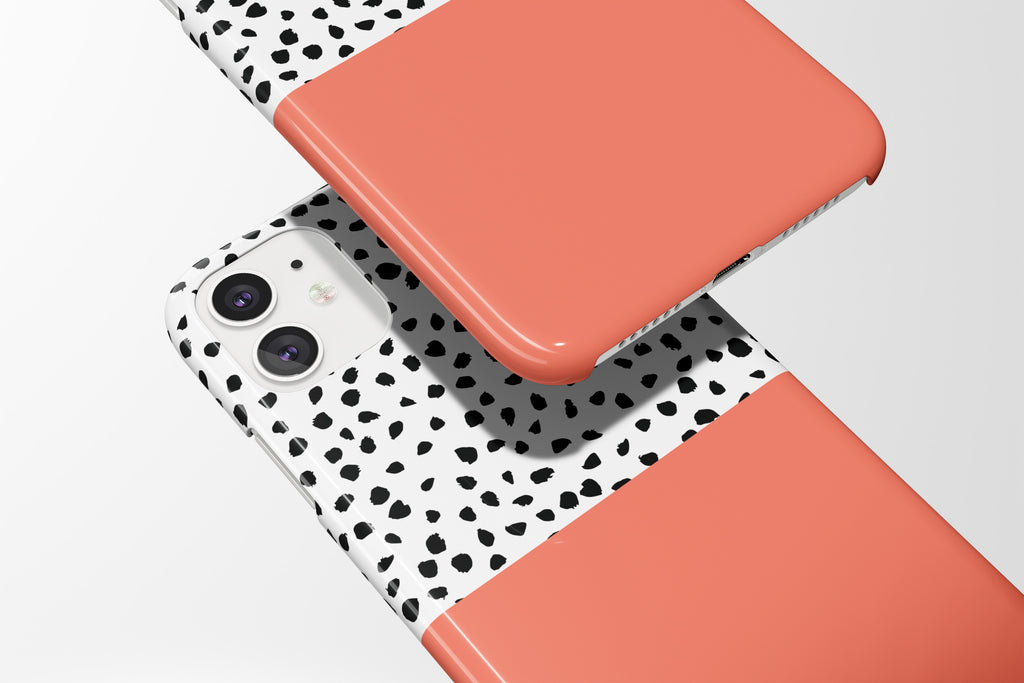 Geo Dots (Coral) Mobile Phone Cases - Casetful
