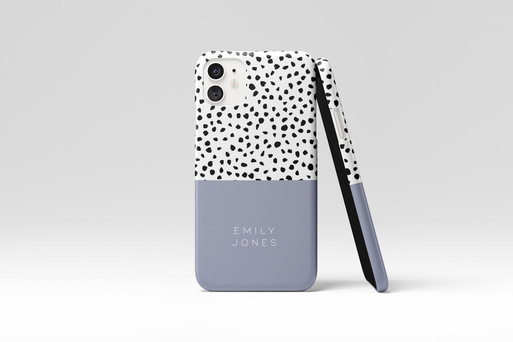 Dotty Name (Pastel Blue) Mobile Phone Cases - Casetful