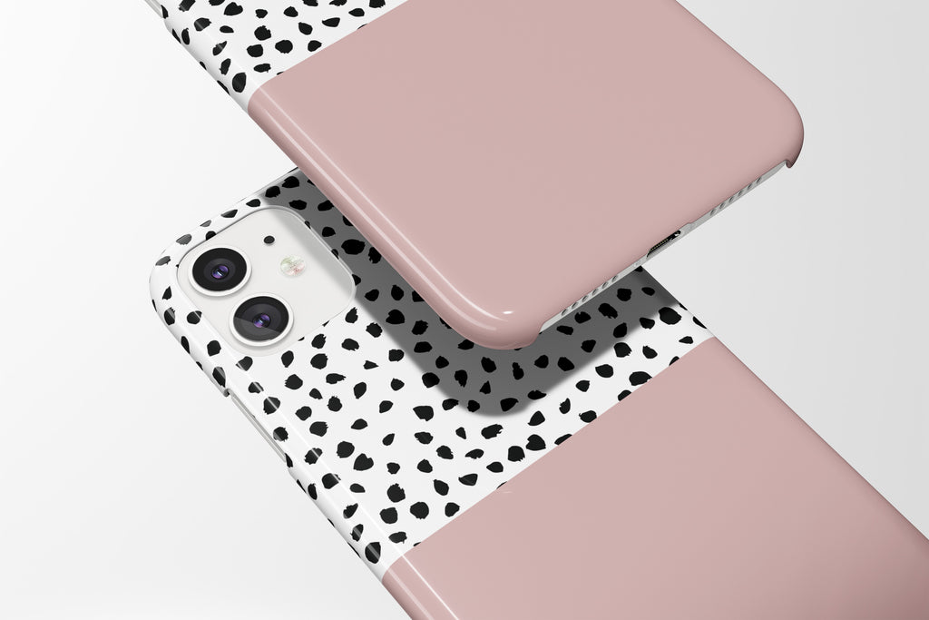 Geo Dots (Pastel Pink) Mobile Phone Cases - Casetful