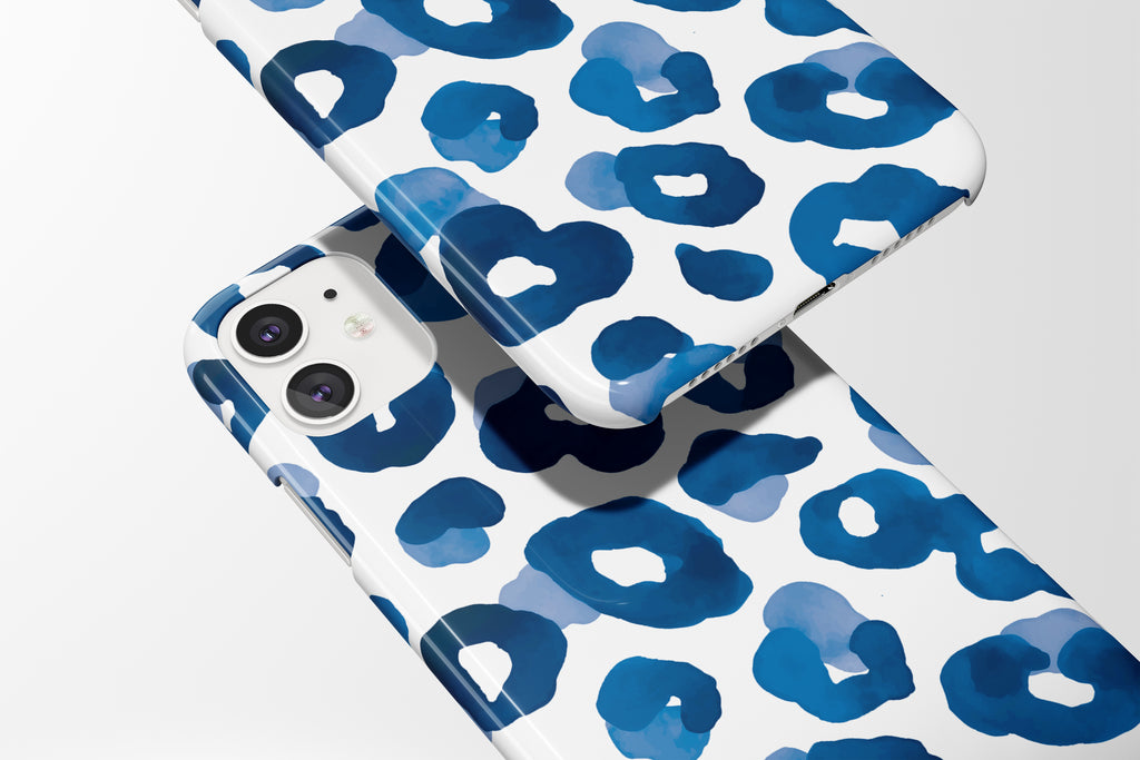 Leopard (Blue) Mobile Phone Cases - Casetful