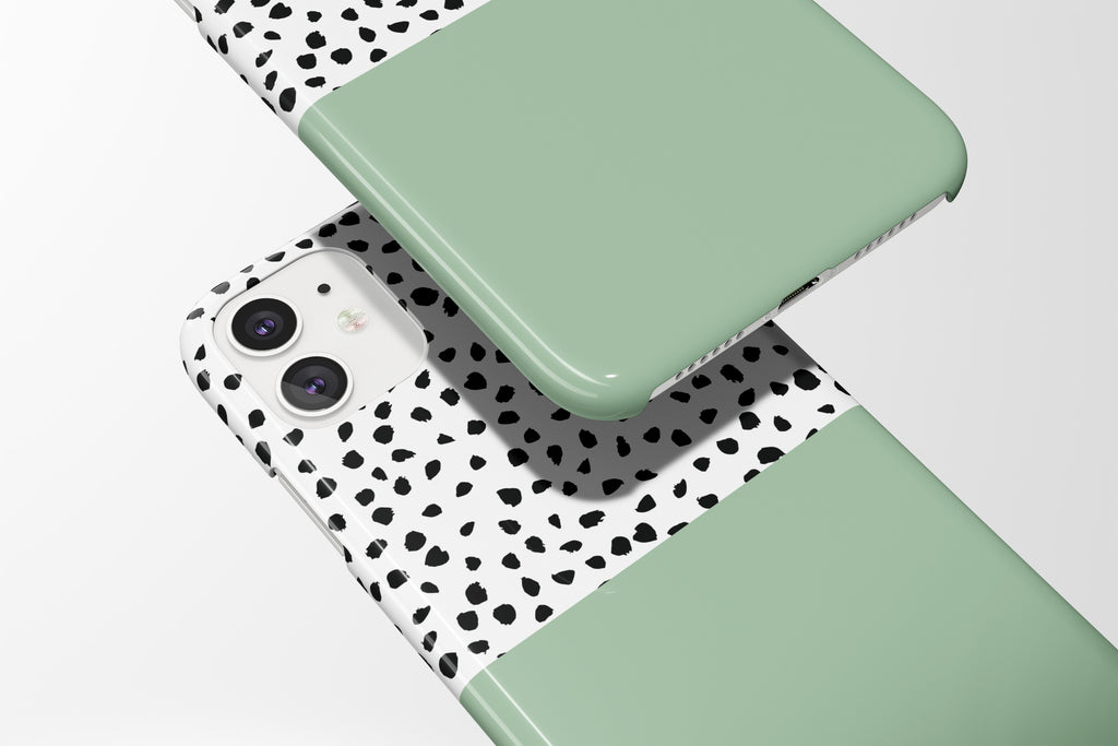 Geo Dots (Pastel Green) Mobile Phone Cases - Casetful