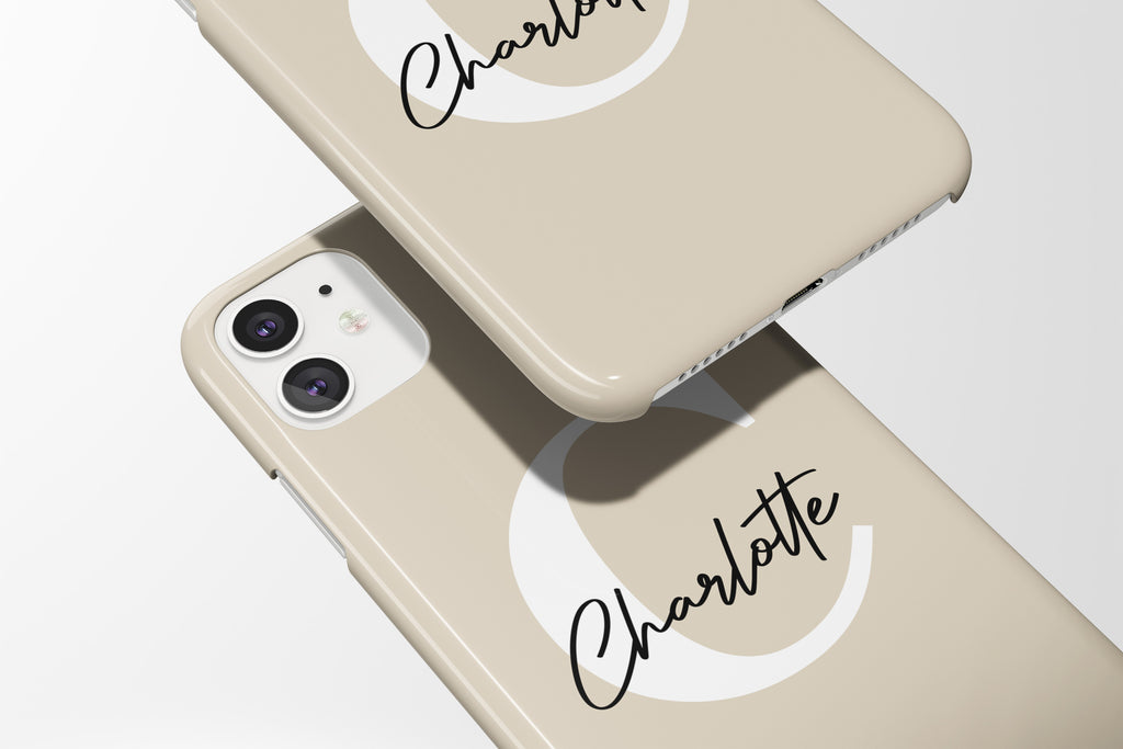 Signature (Beige) Mobile Phone Cases - Casetful