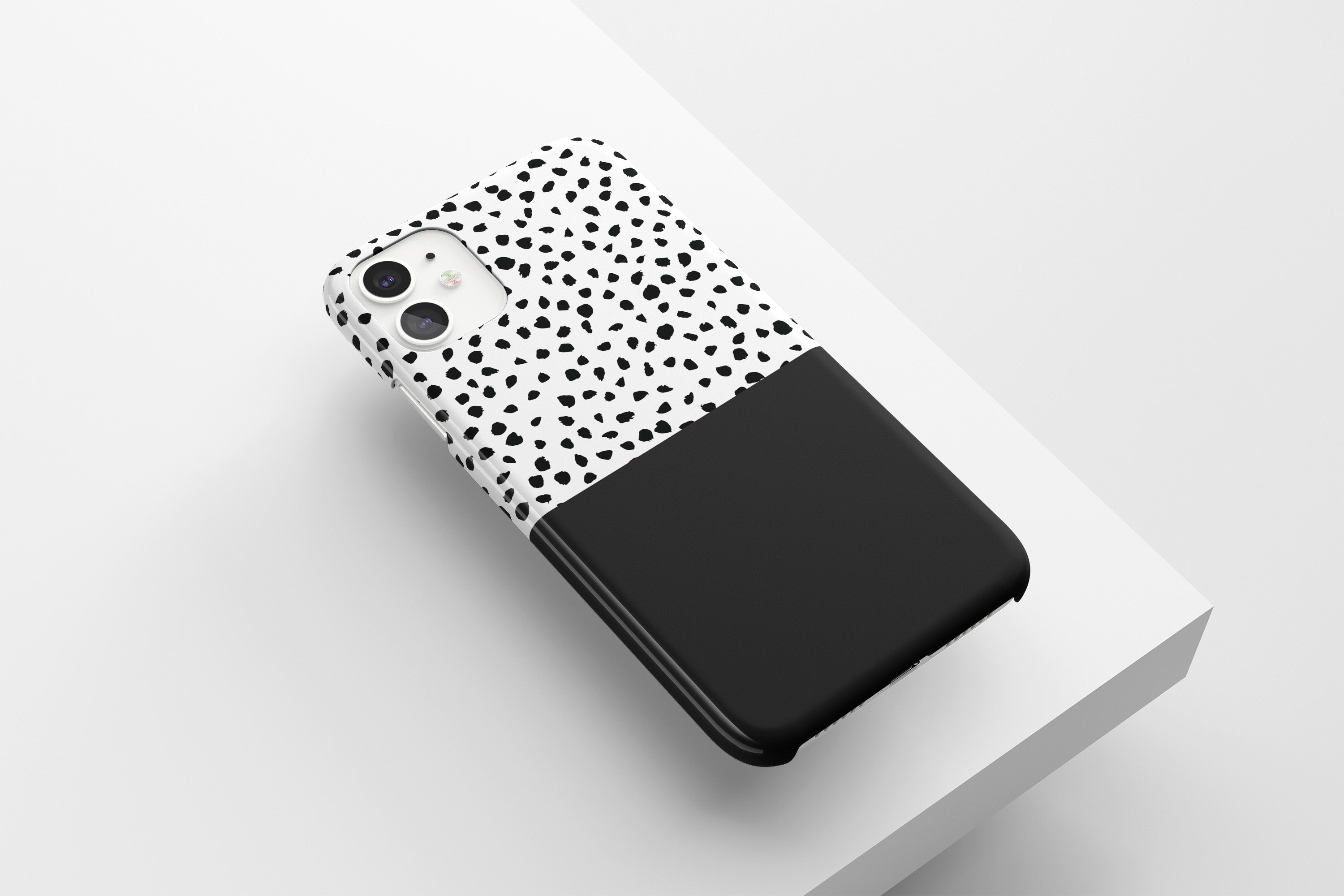 Geo Dots (Black) Mobile Phone Cases - Casetful