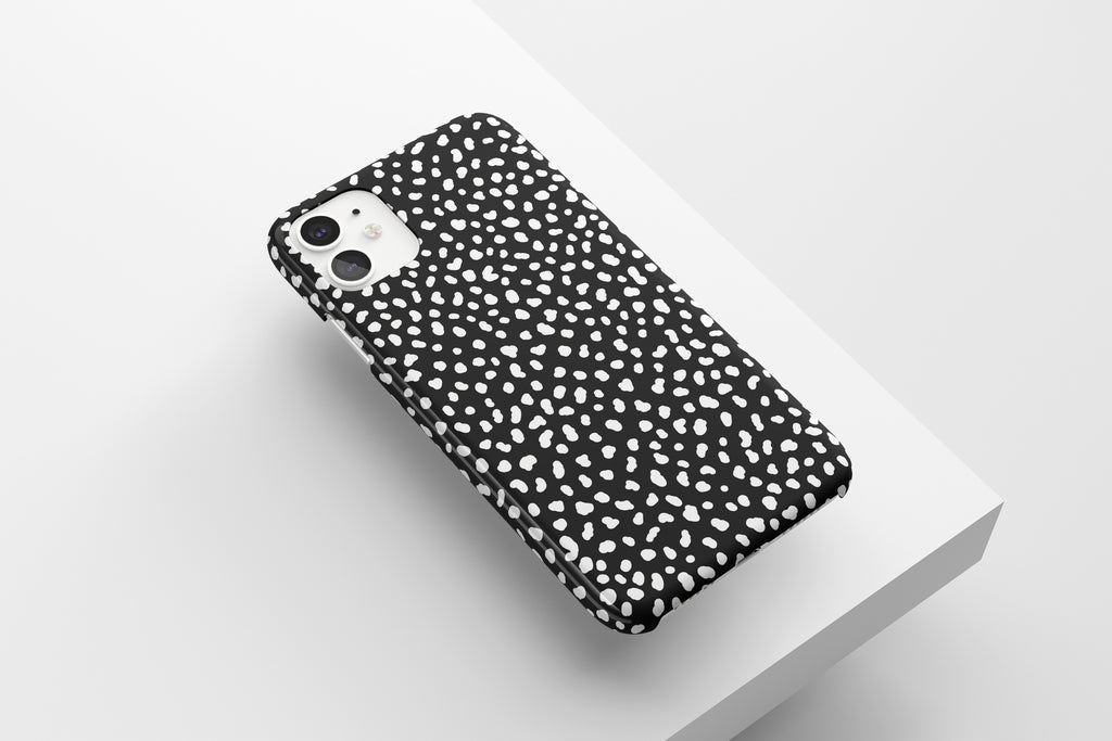 Dotty (Black) Mobile Phone Cases - Casetful