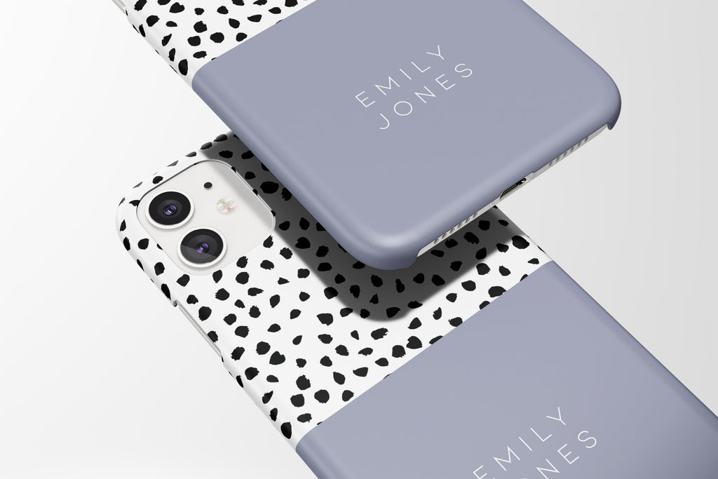 Dotty Name (Pastel Blue) Mobile Phone Cases - Casetful