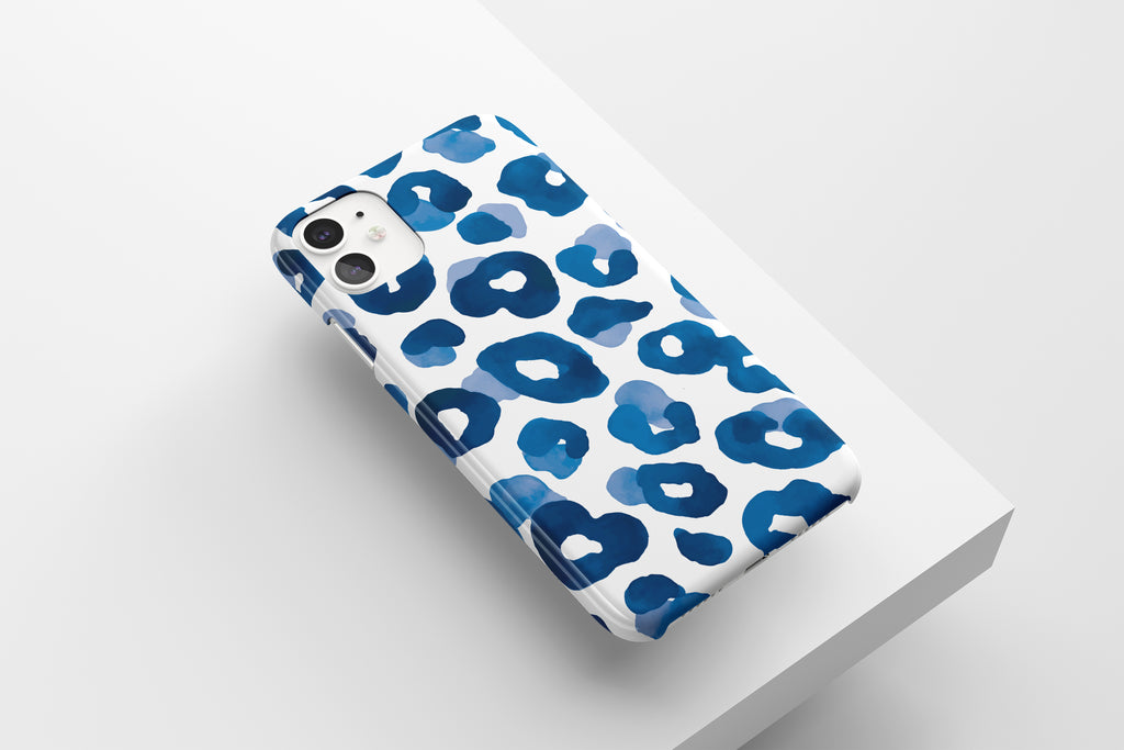 Leopard (Blue) Mobile Phone Cases - Casetful