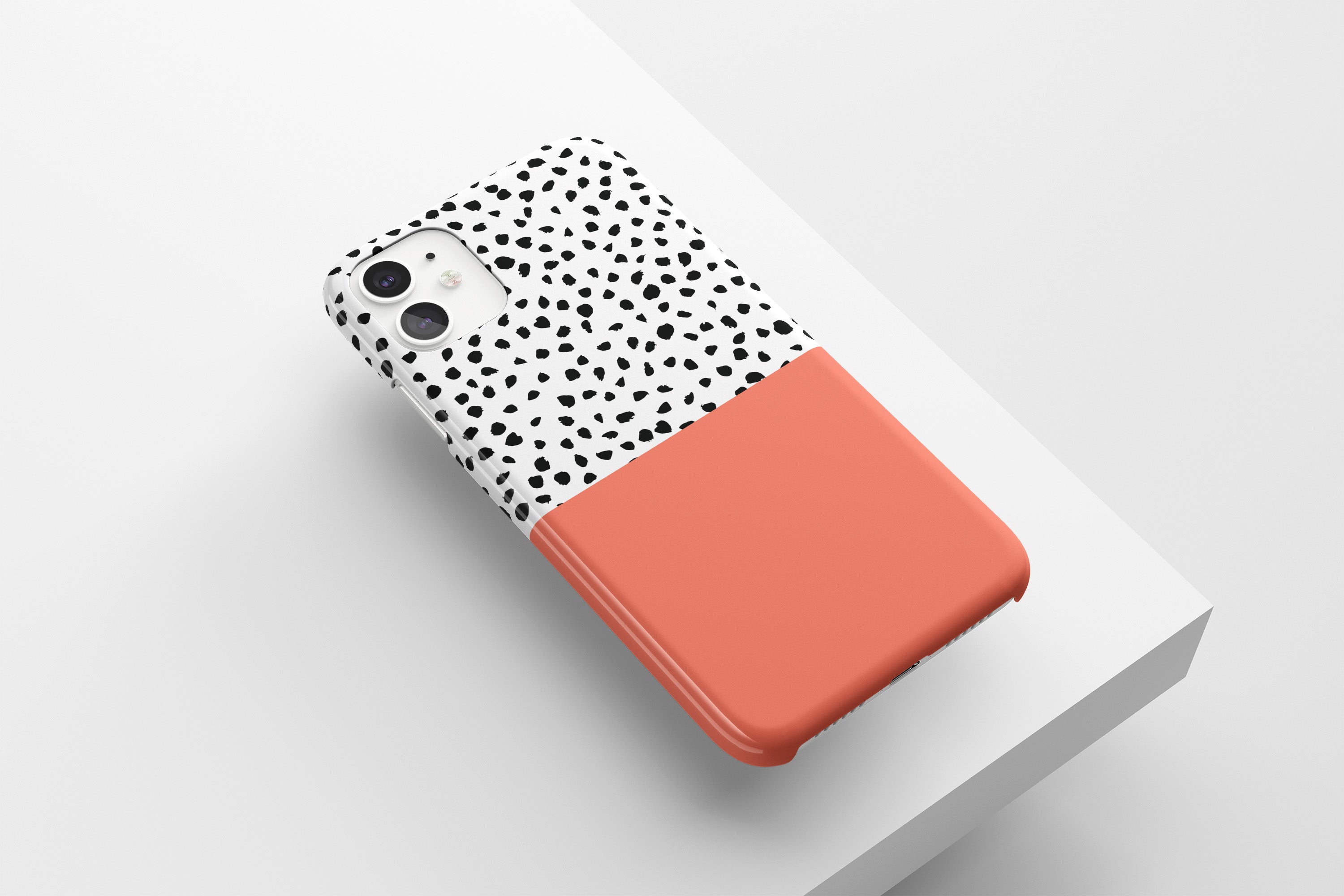 Geo Dots (Coral) Mobile Phone Cases - Casetful