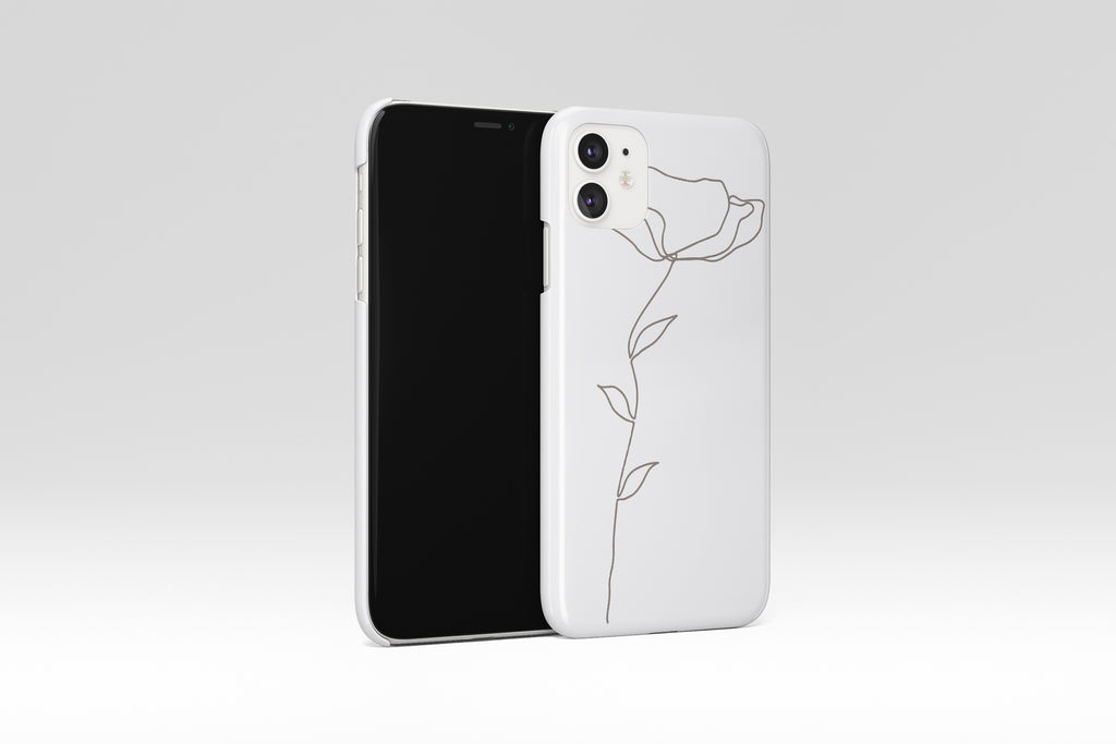 Flower Line Art Mobile Phone Cases - Casetful