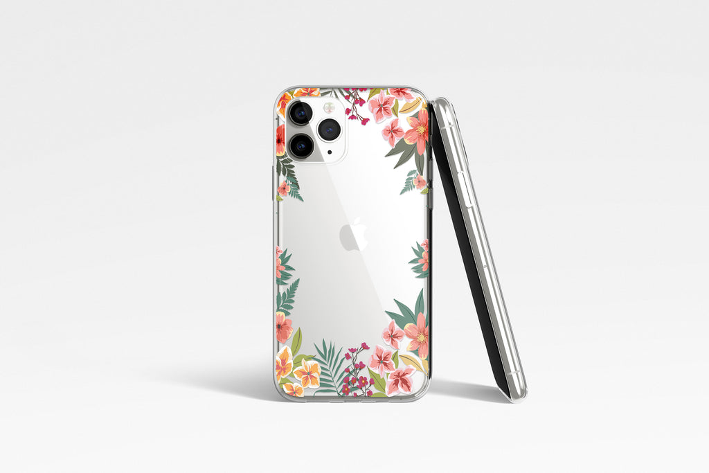 Floral Frame Mobile Phone Cases - Casetful