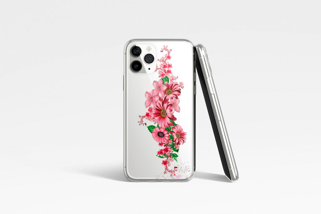 Pink Floral Mobile Phone Cases - Casetful