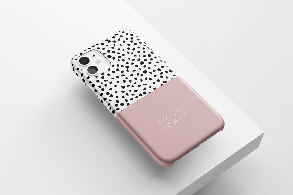 Dotty Name (Pastel Pink) Mobile Phone Cases - Casetful