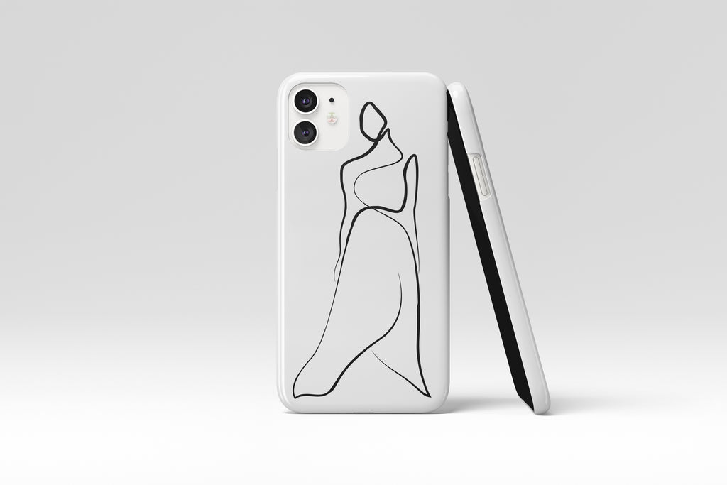 Line Woman Mobile Phone Cases - Casetful