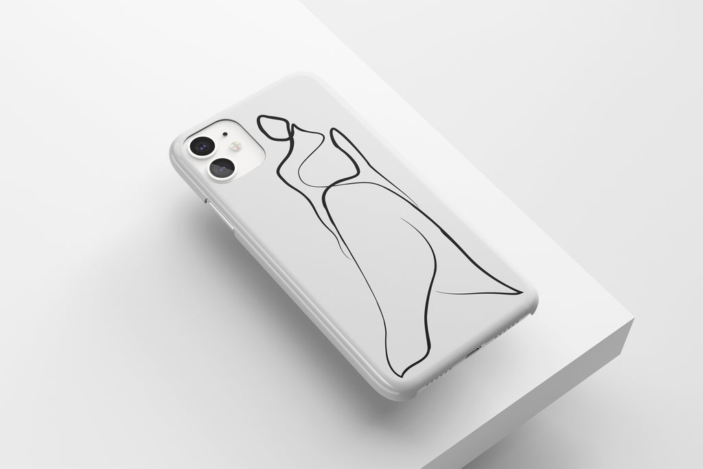 Line Woman Mobile Phone Cases - Casetful