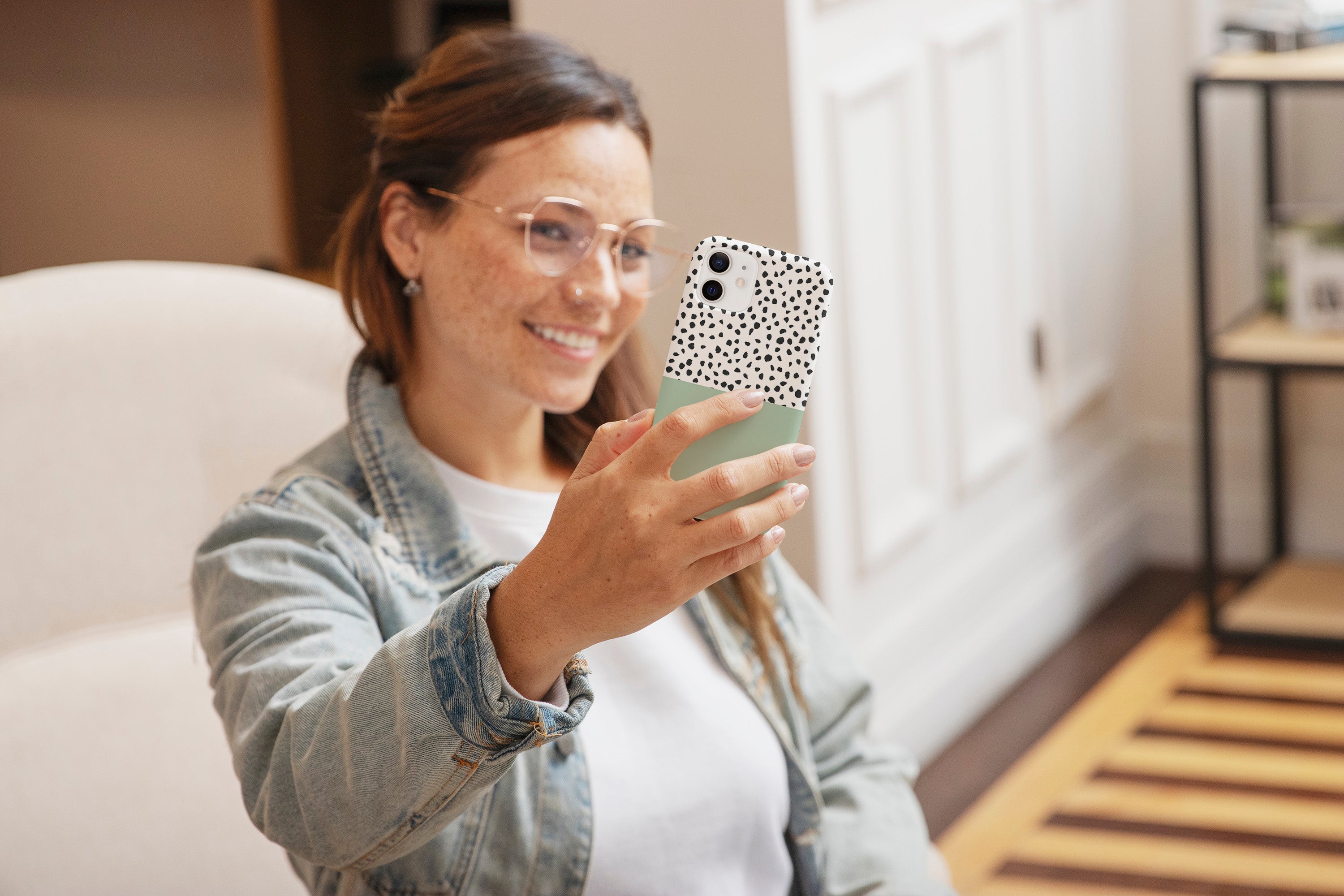 Geo Dots (Pastel Green) Mobile Phone Cases - Casetful