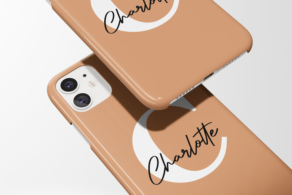 Signature (Peach) Mobile Phone Cases - Casetful