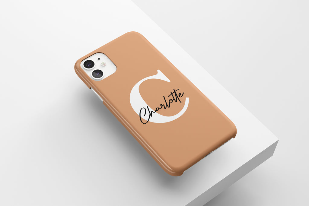 Signature (Peach) Mobile Phone Cases - Casetful